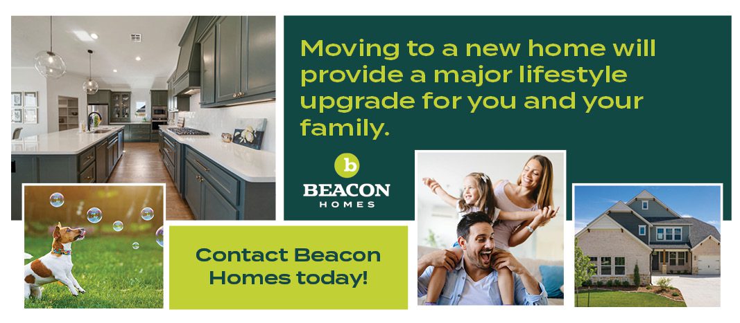 happy family in a new beacon home